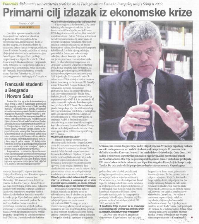 Danas, quotidien